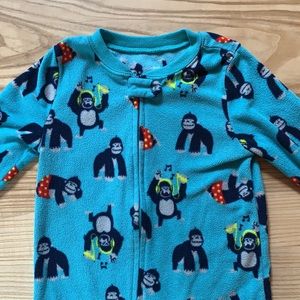 Set of 2 Zip-Up Fleece Footie Jammies - Carters - Size 2T